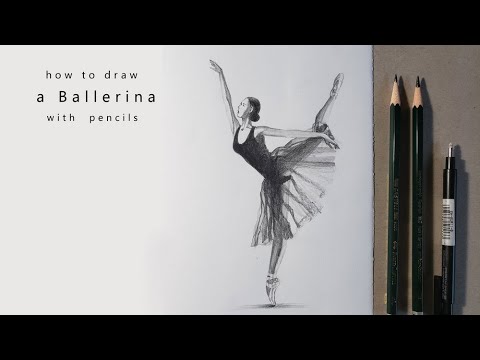 как нарисовать балерину draw a ballerina