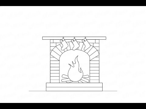 Как рисовать новогодний камин с огнем:  инструкция от EvriKak