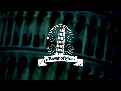 Винтажный логотип. Пизанская башня. Fastdesign (Vintage logo. Leaning Tower of Pisa)