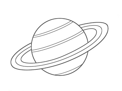 How to Draw a Planet Saturn / Как нарисовать планету Сатурн