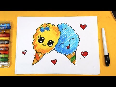 Милые МОРОЖЕНКИ / Как нарисовать мороженое