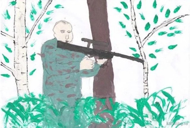 Путин глазами детей (50 рисунков)