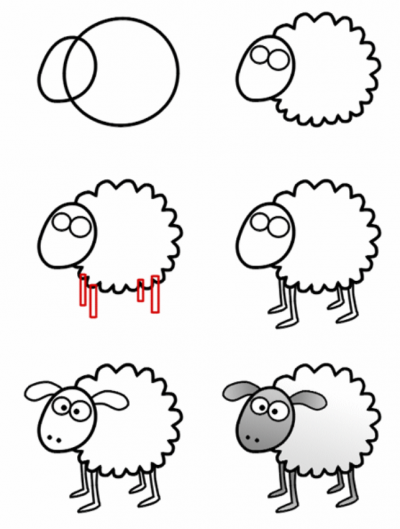 Нарисовать овцу