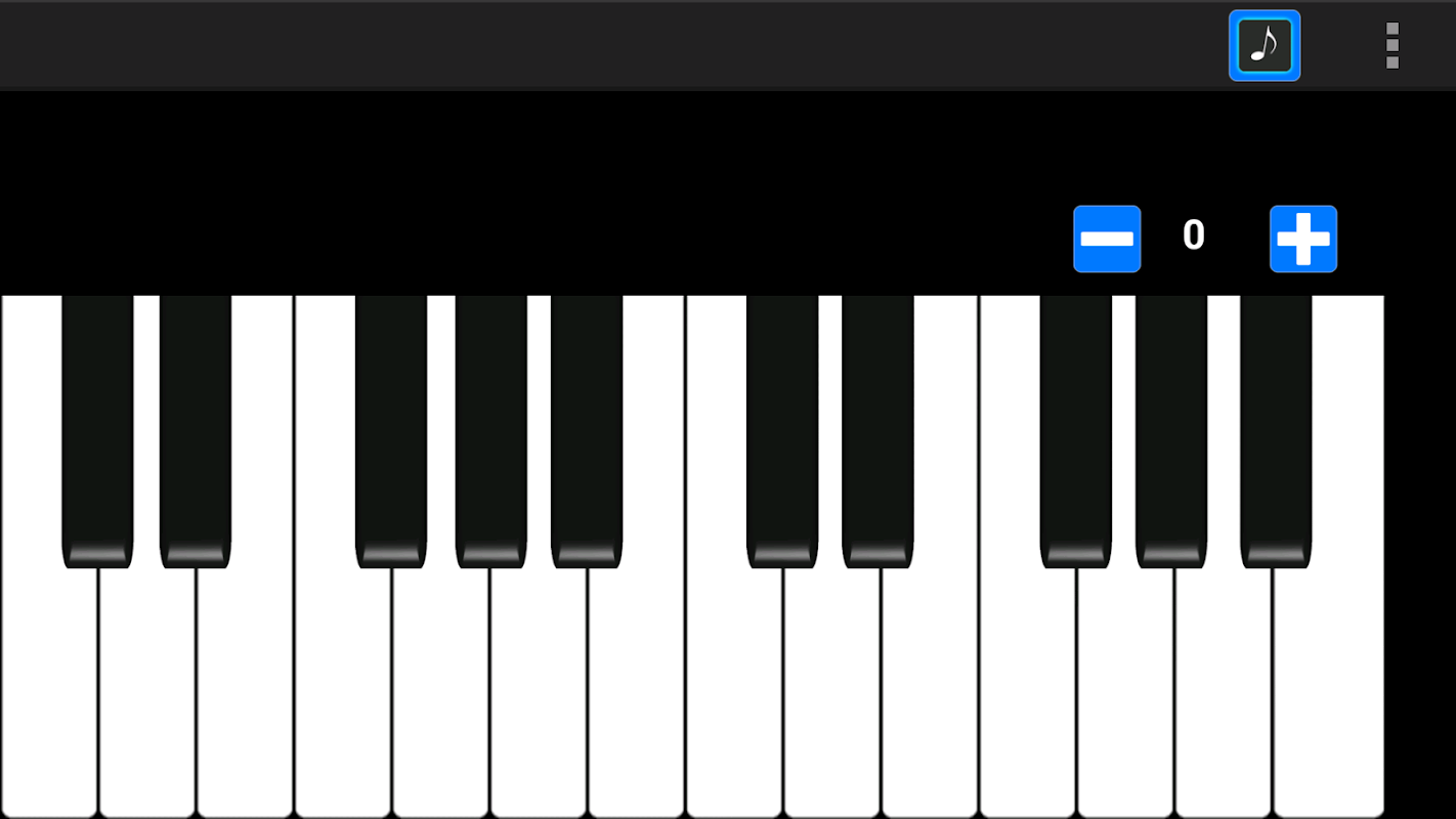 Клавиатура пианино октавы