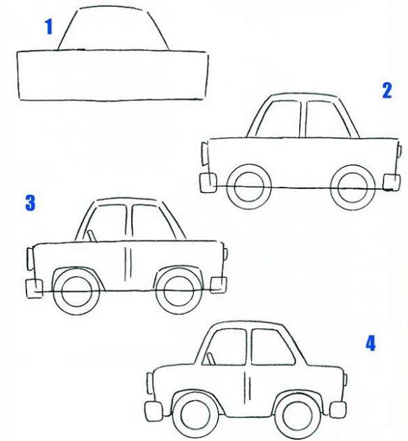 Рисунки на машину эскизы