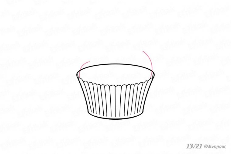 Как нарисовать пирожное
