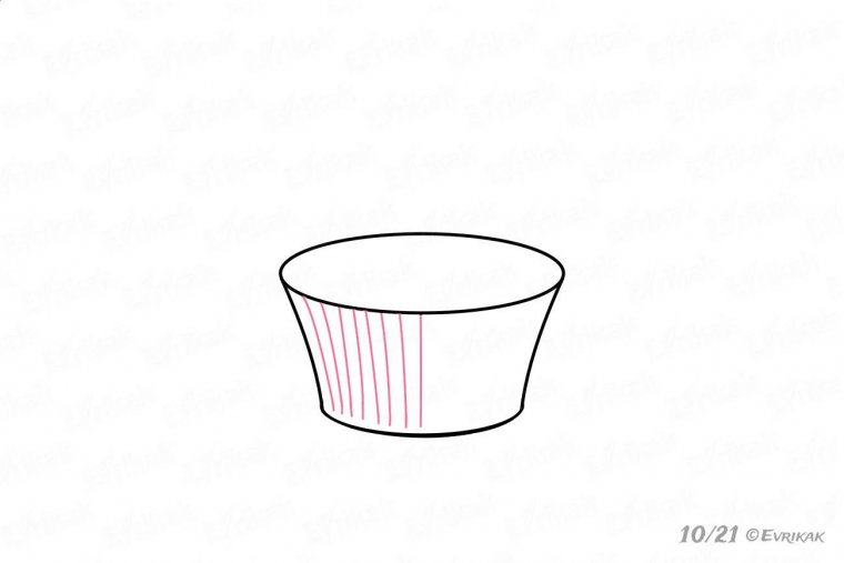 Как нарисовать пирожное