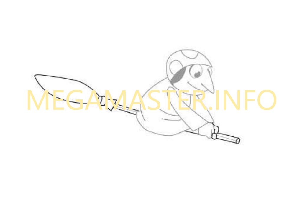 Баба-яга из мультфильма про олимпийского мишку (Шаг 2)