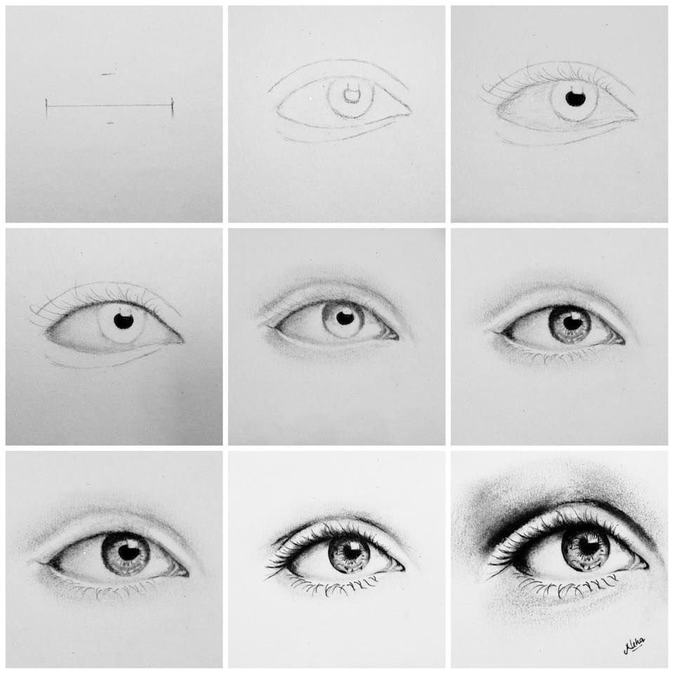 Как нарисовать глаз поэтапно карандашом для начинающих. Этапы рисования глаз. Пошаговые уроки рисования глаз. Карандаш для глаз. Глаза карандашом для начинающих.