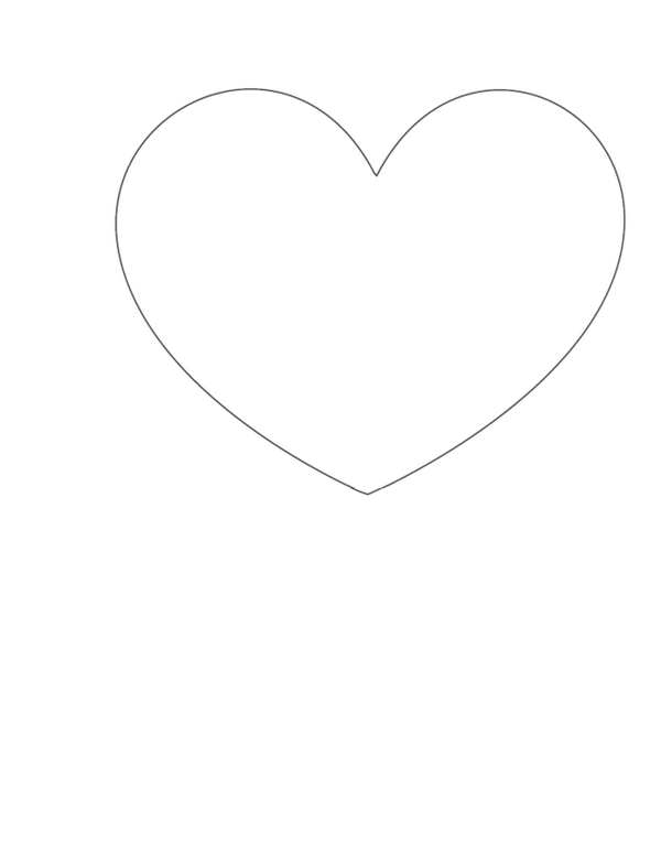 Объемное сердечко рисунок