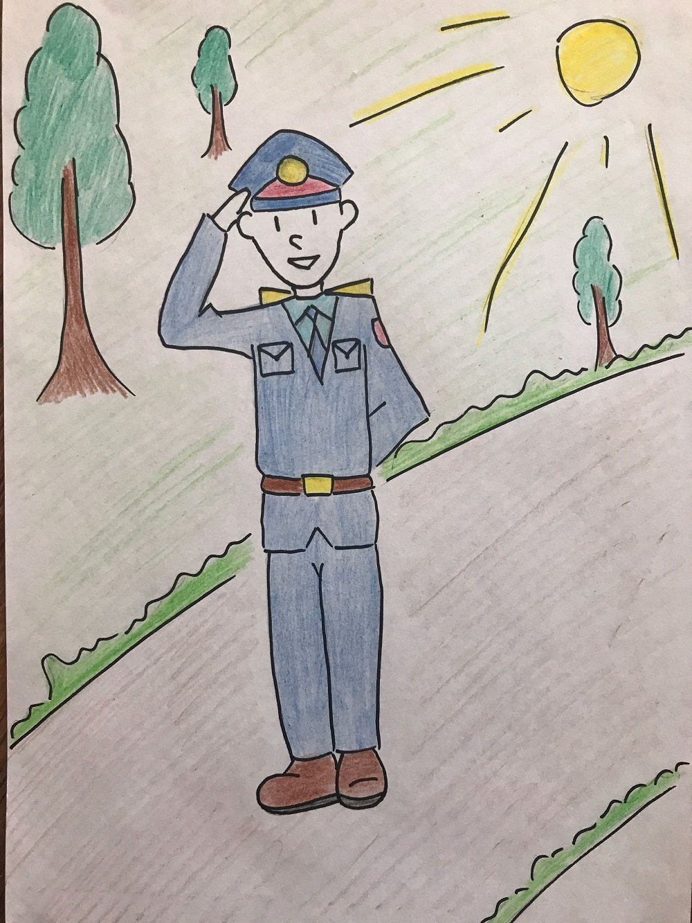 Полиция глазами детей рисунки