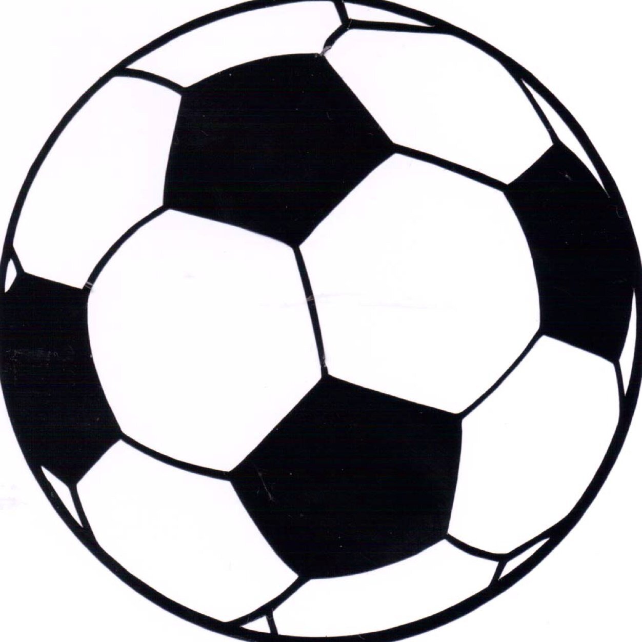Футбольный мяч черно белый