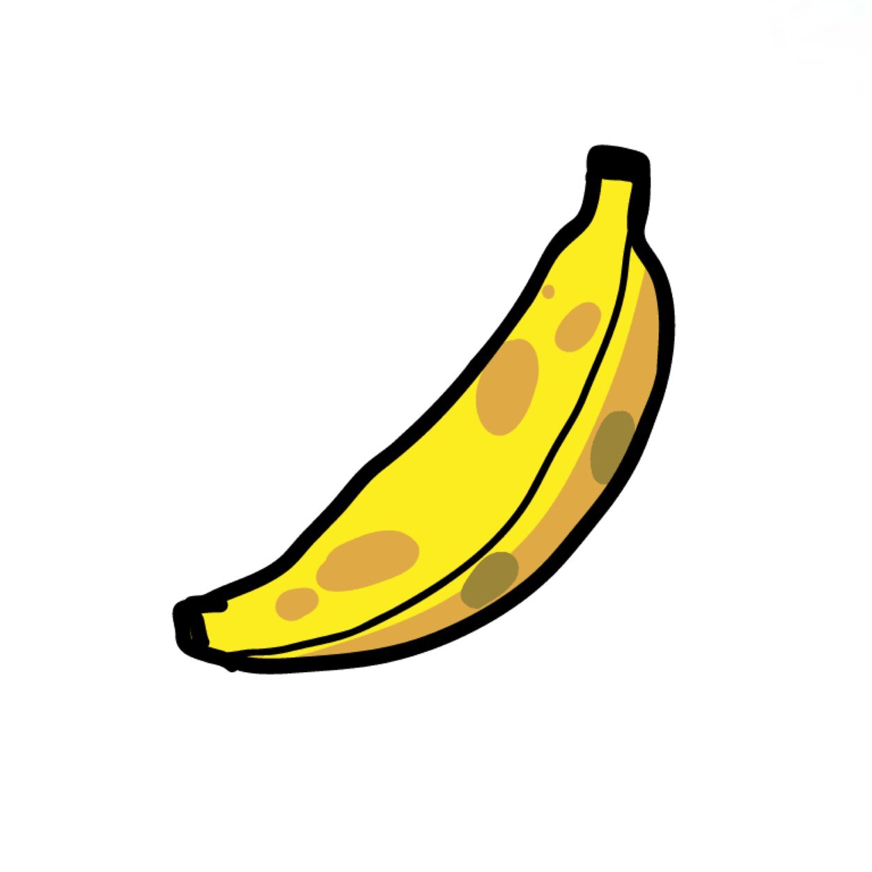 Банан картинка для детей