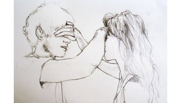 Картинки нарисованные карандашом парень и девушка обнимаются (18)