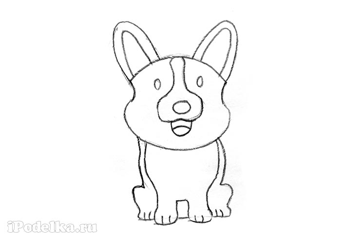 Контур собаки рисунки и картинки (12)