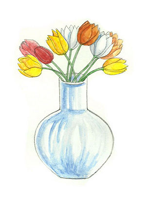 Как нарисовать вазу с осенними листьями поэтапно   подборка (17)