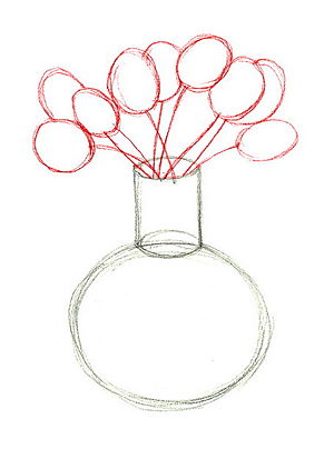 Как нарисовать вазу с осенними листьями поэтапно   подборка (19)