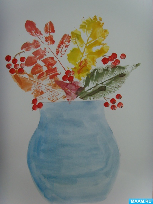 Как нарисовать вазу с осенними листьями поэтапно   подборка (29)