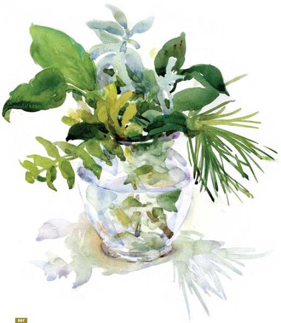 Как нарисовать вазу с осенними листьями поэтапно   подборка (6)