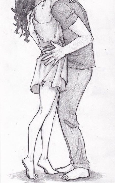 Красивые фото парень и девушка рисунок карандашом023