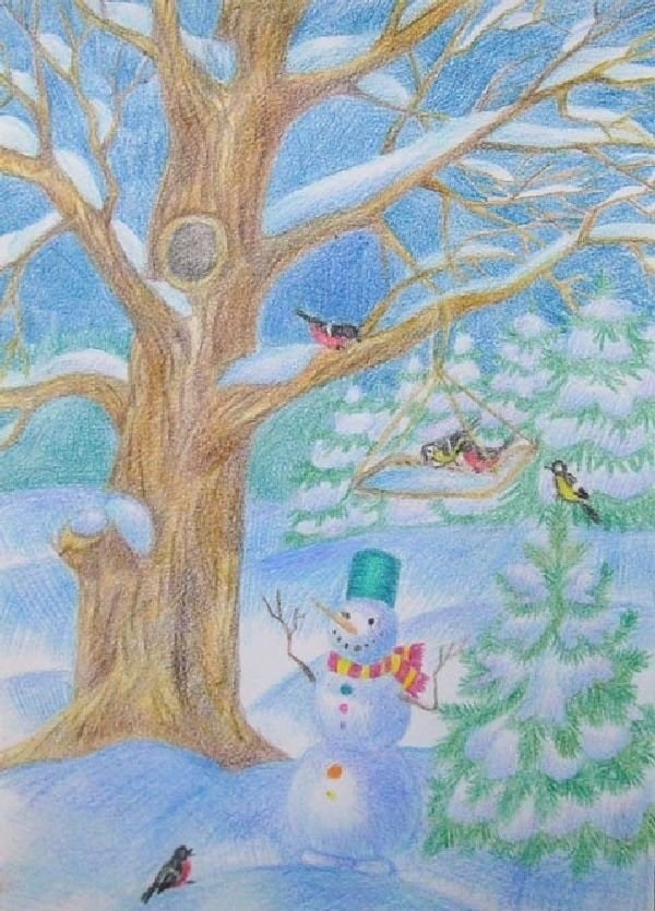 Удивительный рисунок Деду Морозу на новый год023