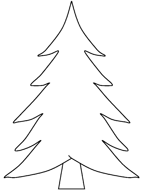 елка- раскраска новогодняя