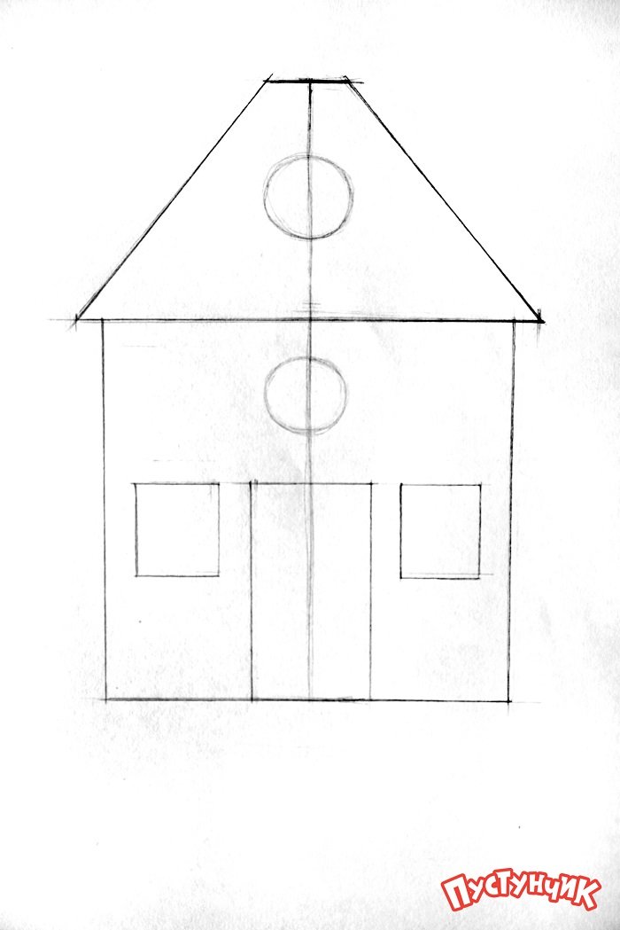 Как нарисовать сказочный дом - фото 8