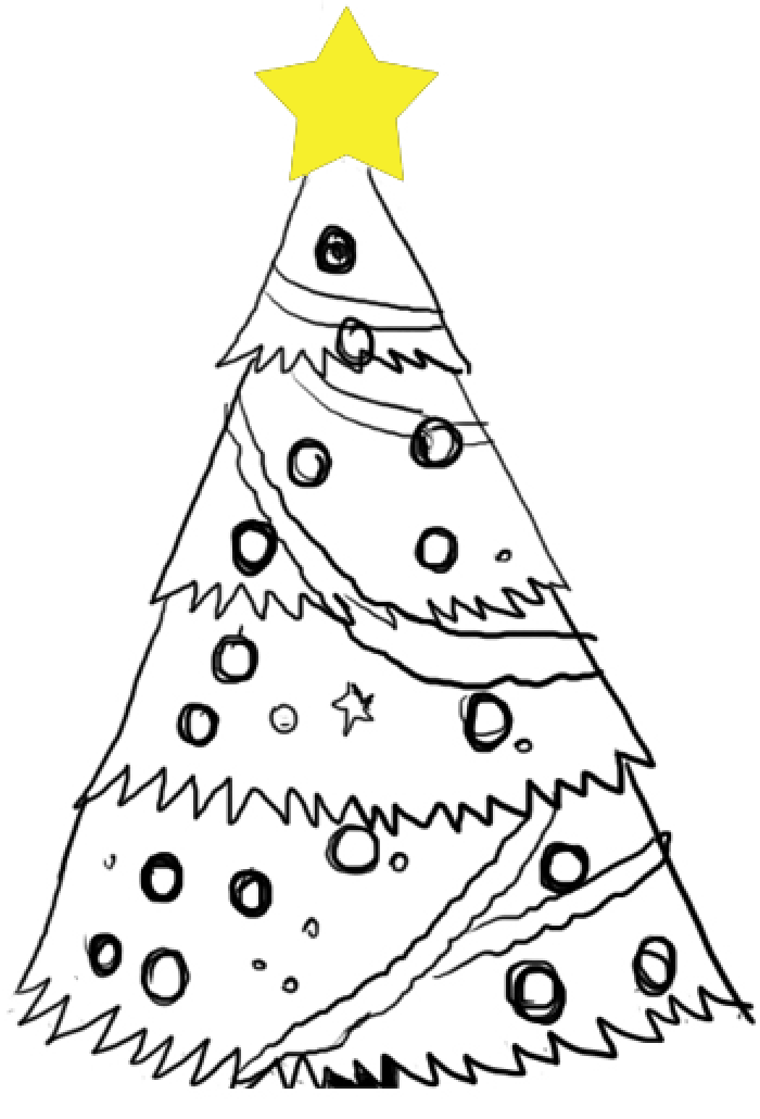 Как нарисовать елку, фото 7