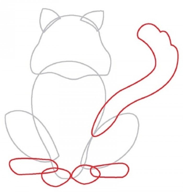 Как нарисовать котенка поэтапно, фото 4