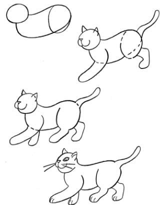 Как нарисовать котенка поэтапно, фото 14