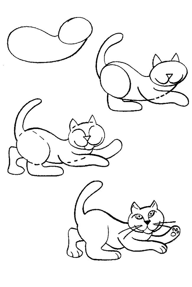 Как нарисовать котенка поэтапно, фото 13