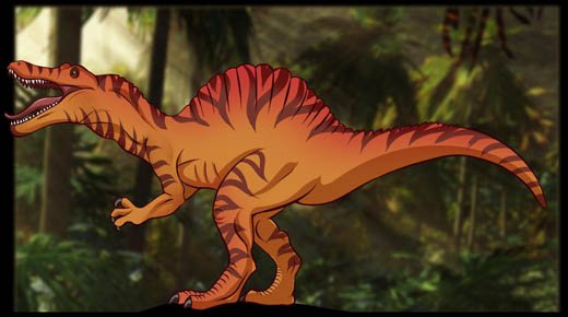 Как нарисовать динозавра Спинозавра, шаг 8