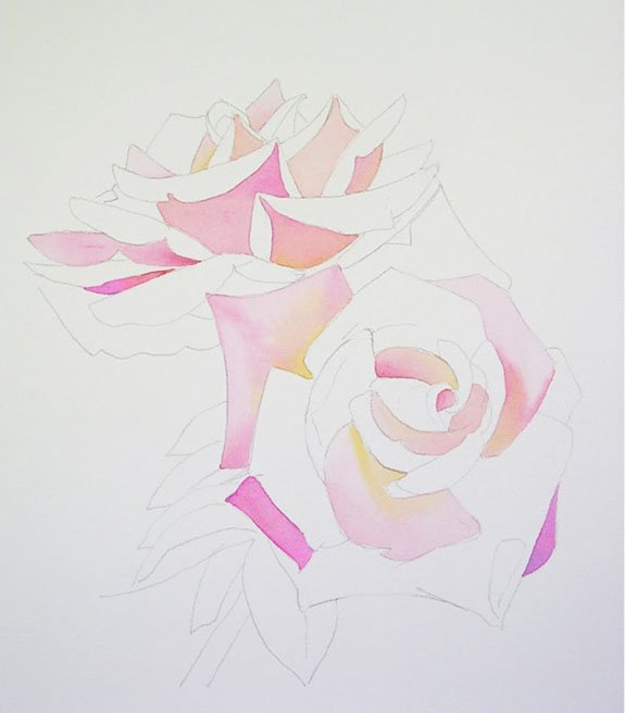 Как нарисовать розу шаг за шагом – схема, фото 17