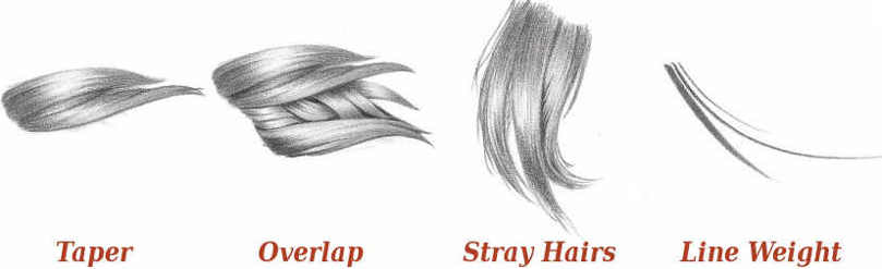 techniques on how to draw hair