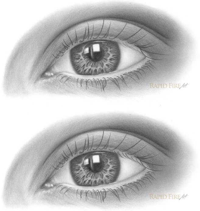 how to draw eyelashes step 5