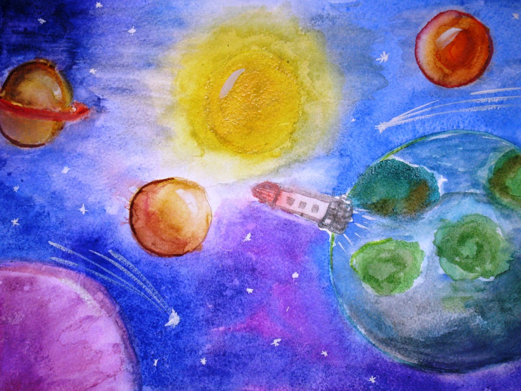 Рисунок космас. Рисование космос. Рисунок на тему космос. Рисование для детей космос. Конкурс рисунков космос.
