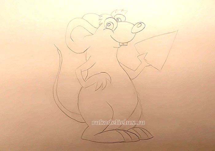 Как нарисовать крысу