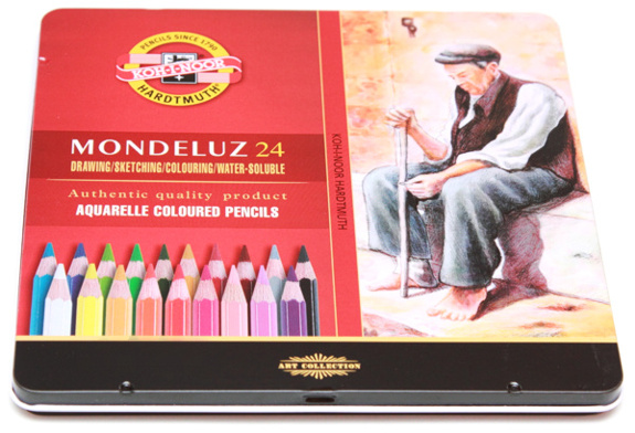 Акварельные карандаши KOH-I-NOOR Mondeluz (24 цвета)