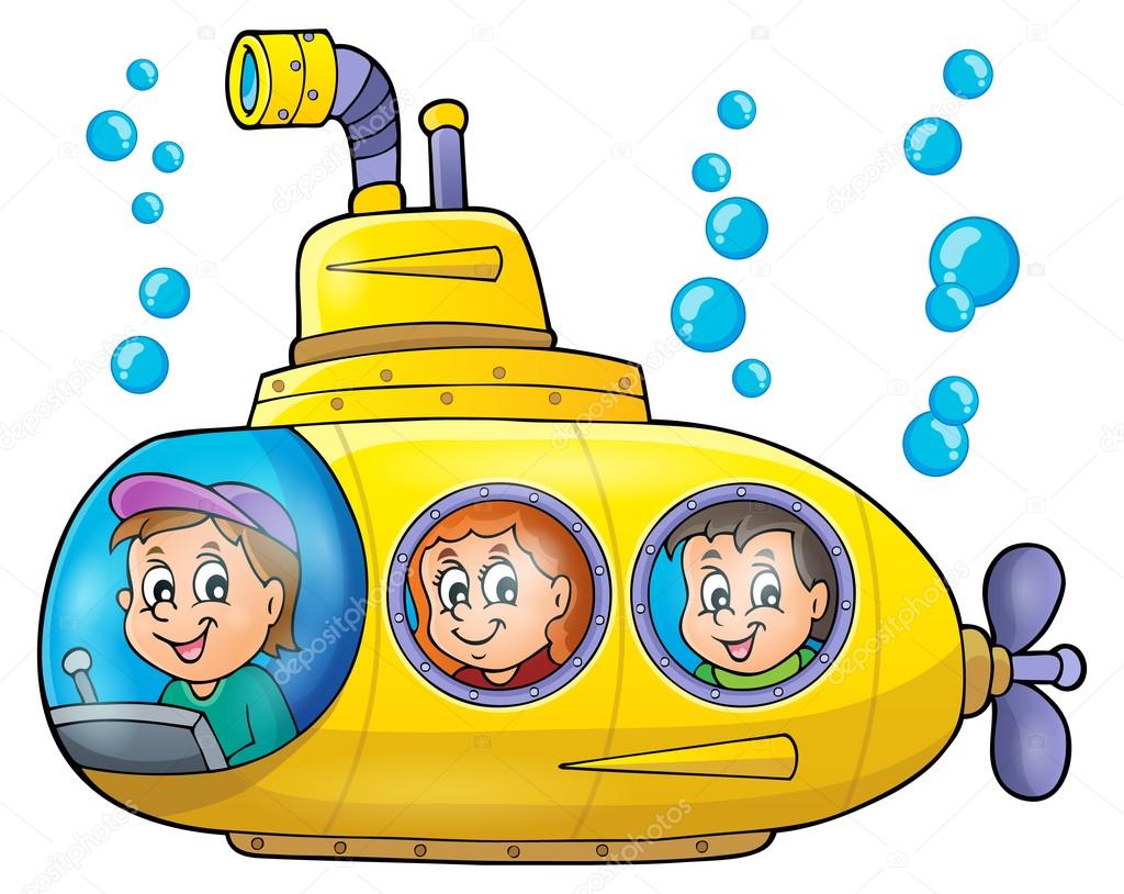 Подводная лодка картинка для детей на прозрачном фоне