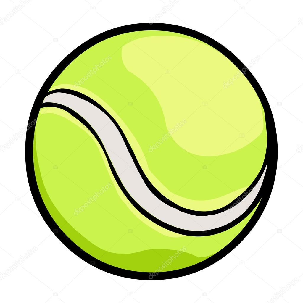 Теннисный мяч мультяшный