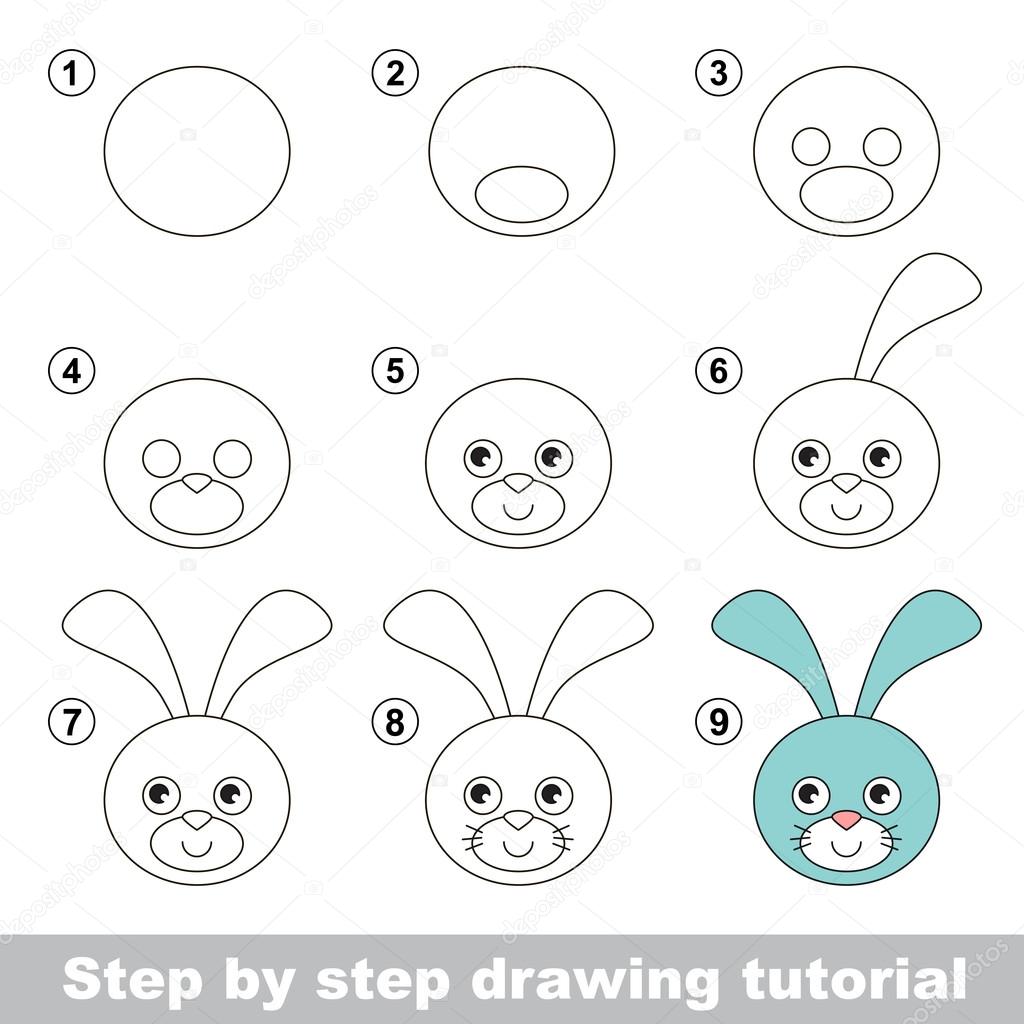 depositphotos 102855588 stock illustration how to draw a hare