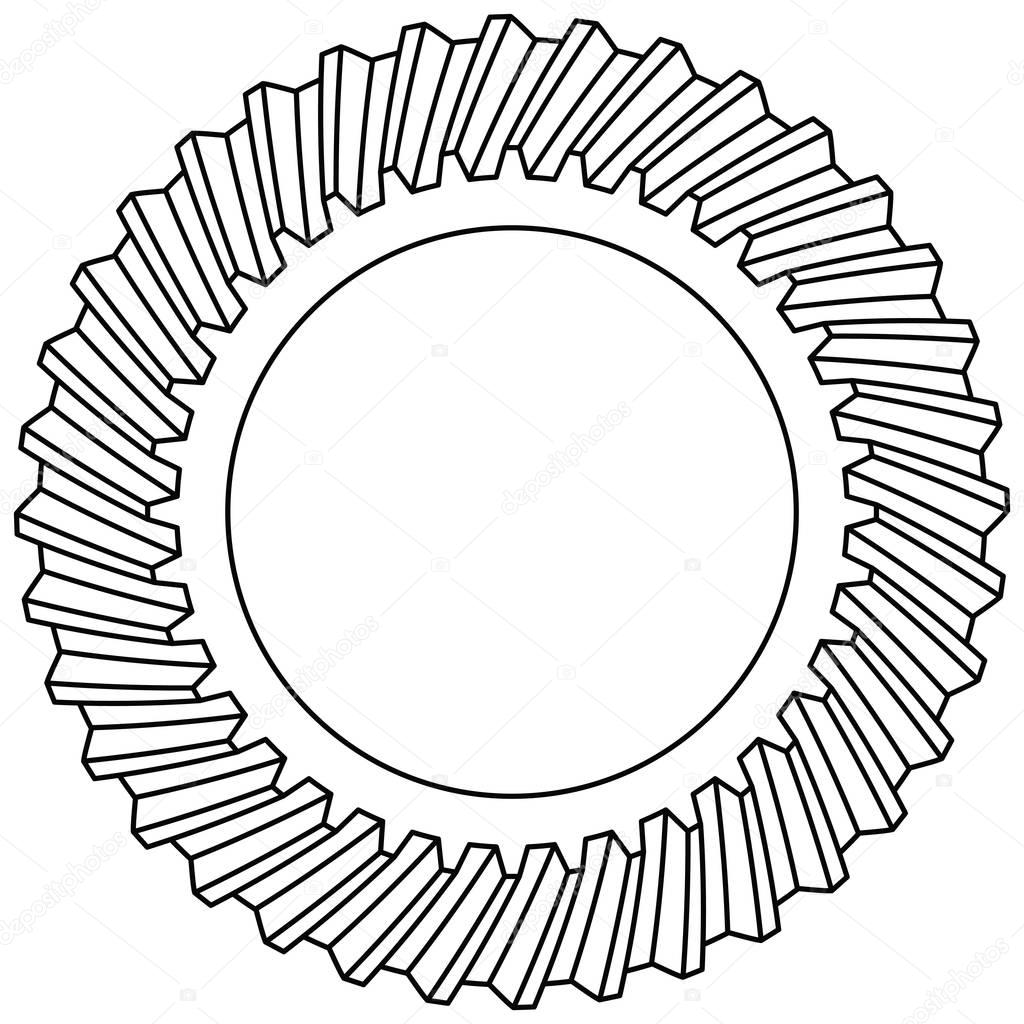 Как нарисовать шестеренку