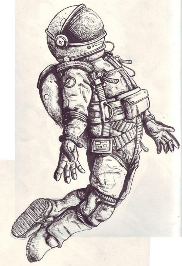 Рисунок на День космонавтики