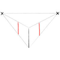 Рисуем объемный квадрат с двумя точками перспективы - Шаг 4: Нарисуйте боковые грани