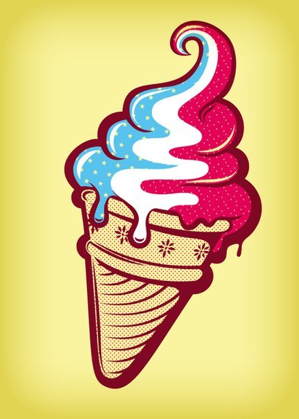 Как нарисовать мороженое в adobe illustrator