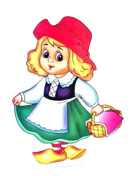 Картинка красная шапочка с корзинкой для детей