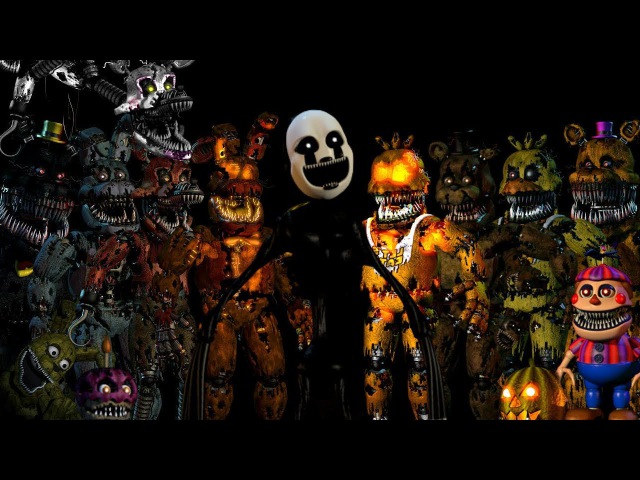 Fnaf игрушки на столе