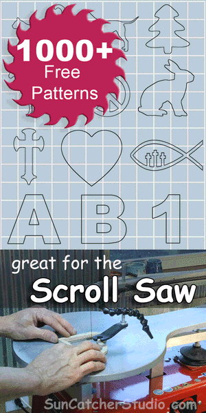 Free DIY scroll saw patterns, ideas, projects, beginners, stencils, monograms, signs, religious, letters.