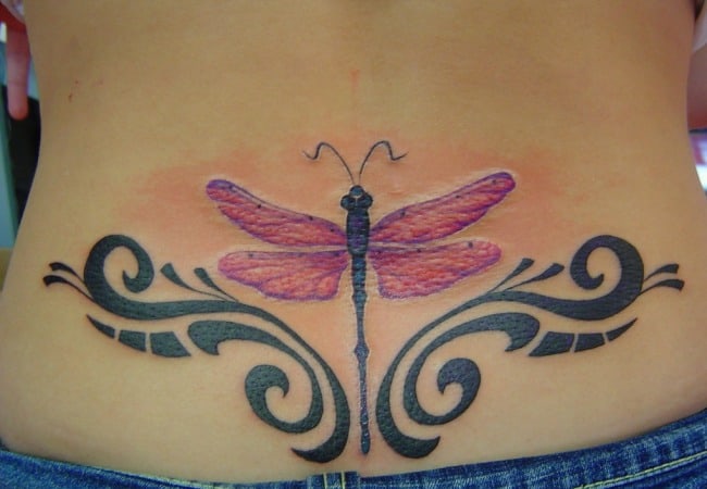 dragonfly back tattoo dragonfly tattoo (7)