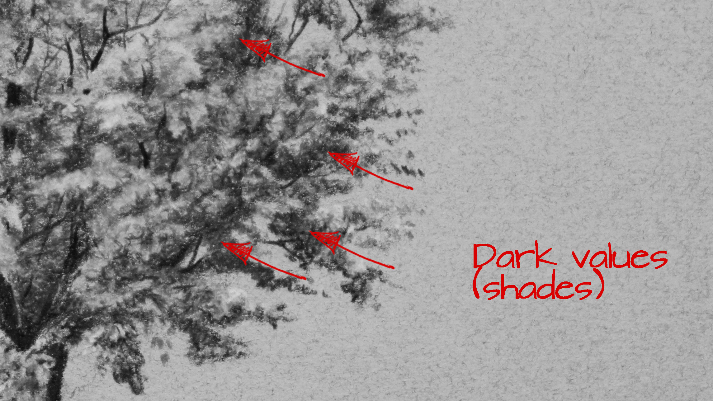 Dark values trees